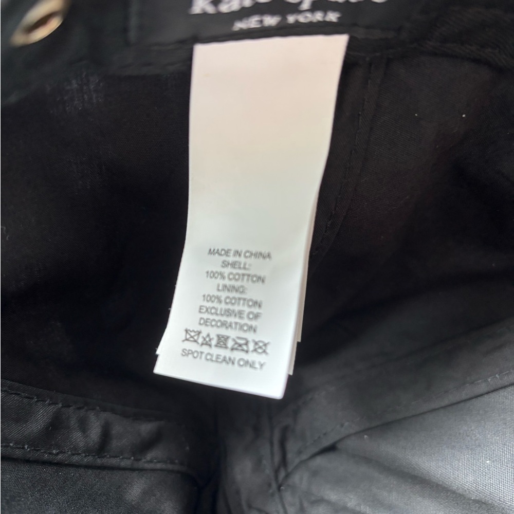 Kate Spade New York Black/White Baseball Cap - Picture 5 of 5